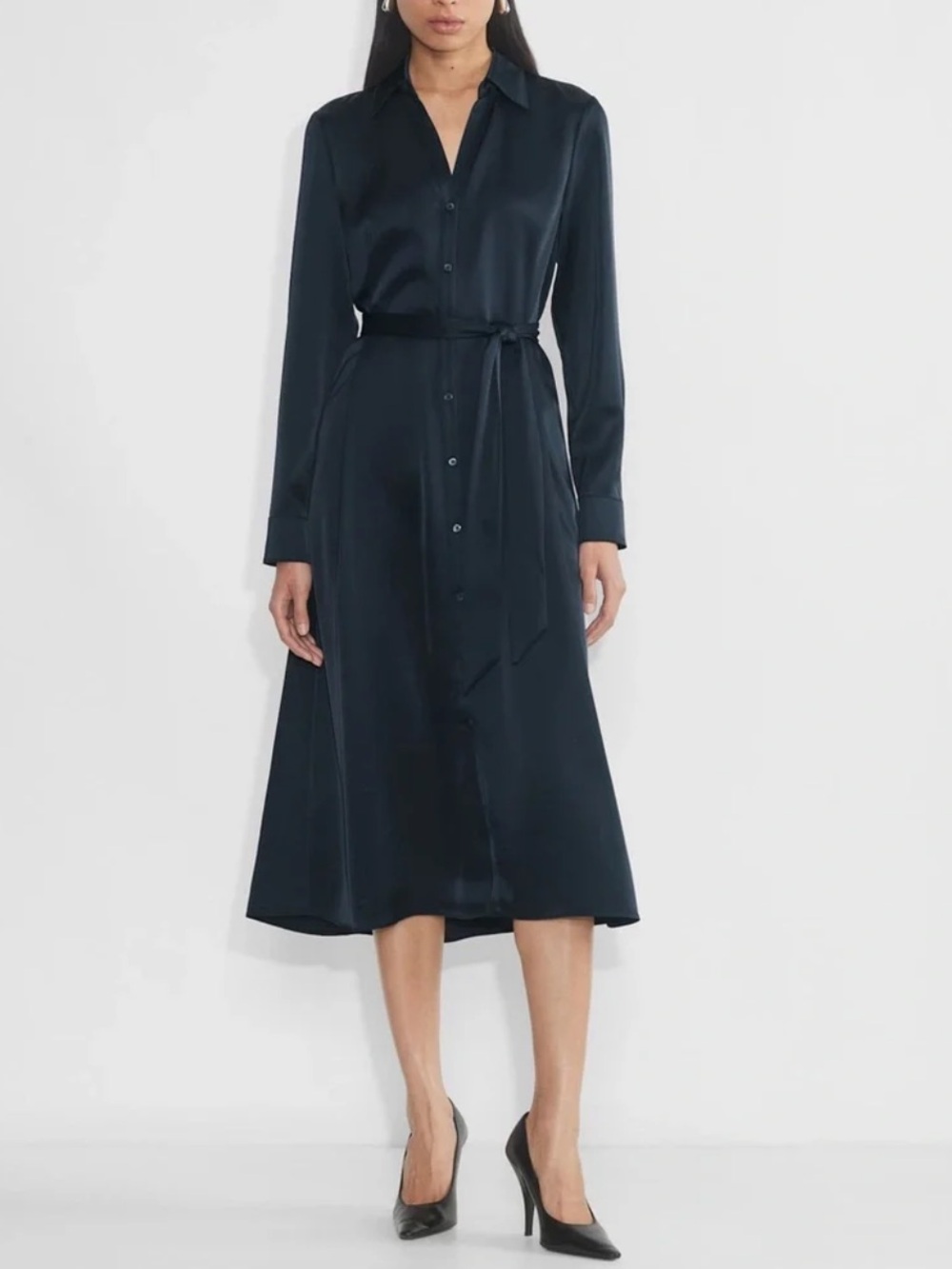 Babaton Literacy Long Sleeve Satin Dress